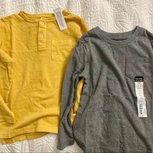 Two Brand New Toddler Long Sleeve Shirts